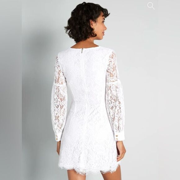 Modcloth White Lace Mini Dress - Picture 2 of 10